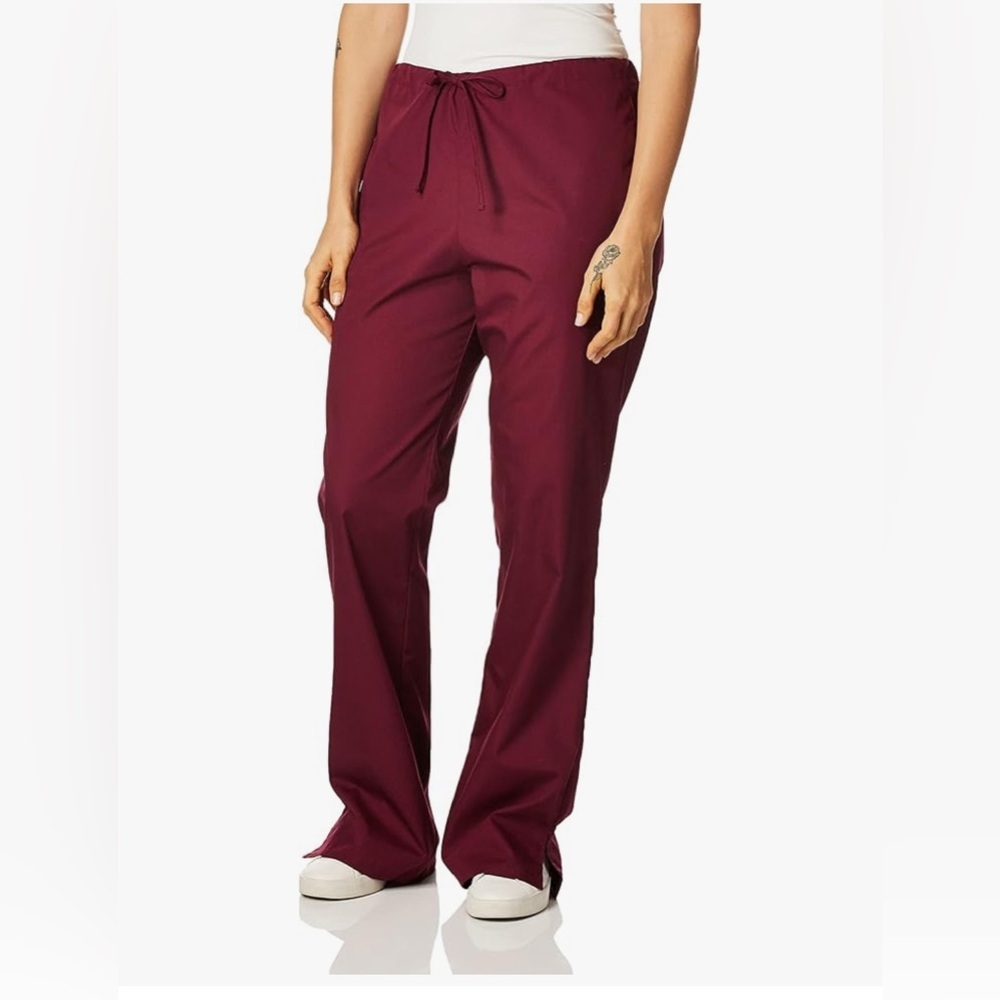 new- Classic Cherokee Medical nursing unisex
Wine petite small Drawstring Pants